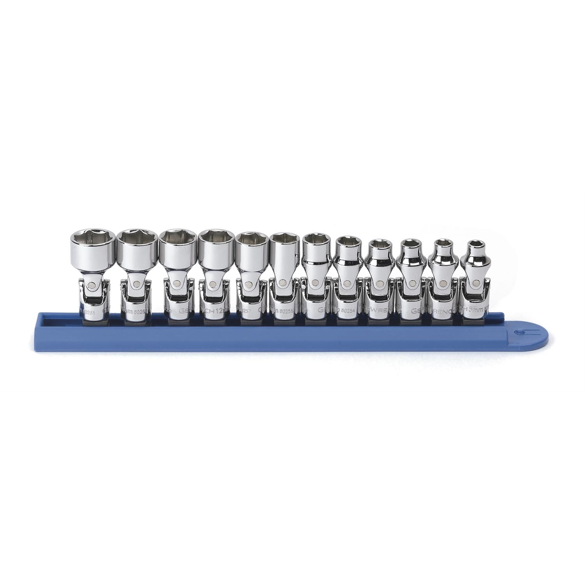 Gearwrench 80311 12-Piece 1/4" Drive Metric Flex Socket Set with Off-Corner Loading