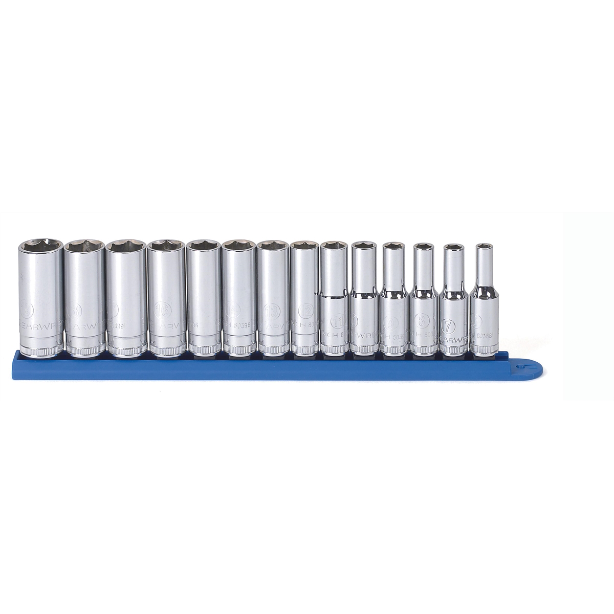 Gearwrench 14-Piece 3/8-in Drive Deep-Length Metric Socket Set 80554, 6-Point, Off-Corner