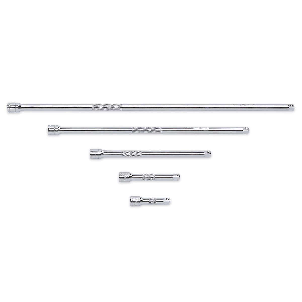 Gearwrench 81002D 1/4" Drive Extension Set - 2", 3", 6", 10" and 14" Chrome Extensions with Detent