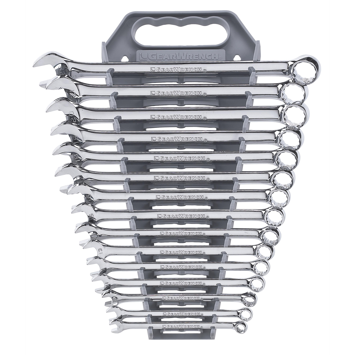 Gearwrench 81902 15-Piece 15° Offset Combination Wrench Set with Box End and Long Beam