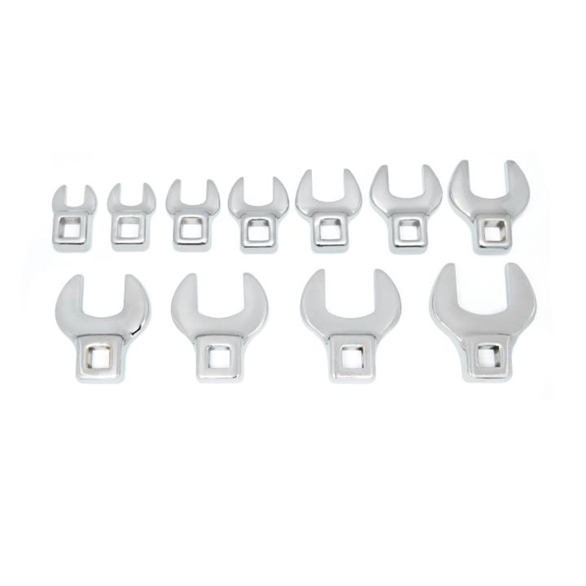 Gearwrench 81908 11-Piece 3/8-Inch Drive Crowfoot SAE Wrench Set for Confined Spaces