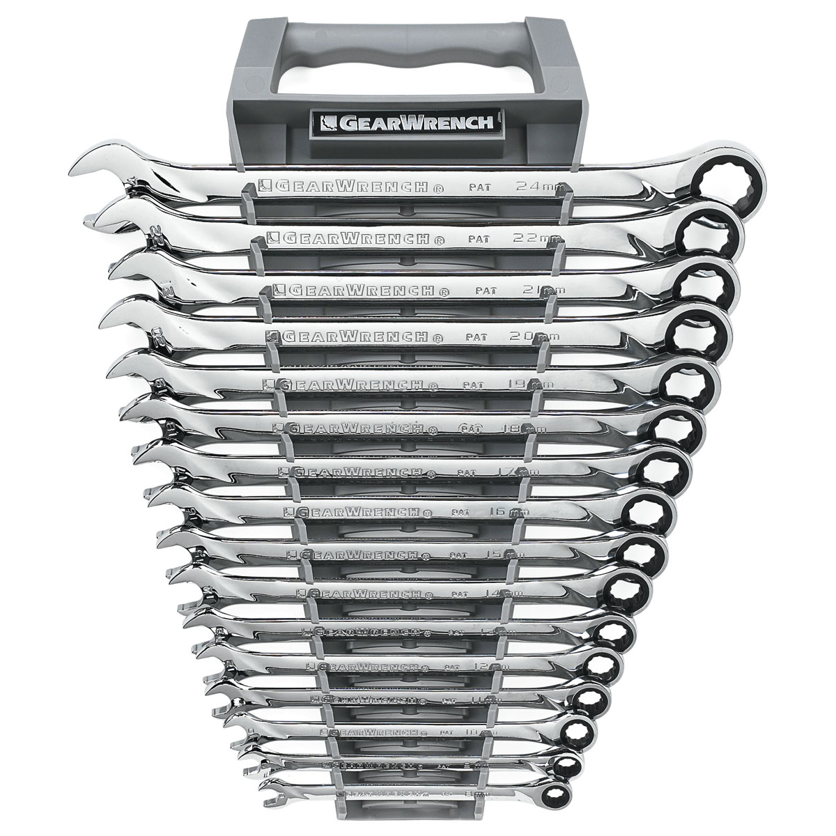 Gearwrench 85099 16 Piece XL Ratcheting Combination Metric Wrench Set