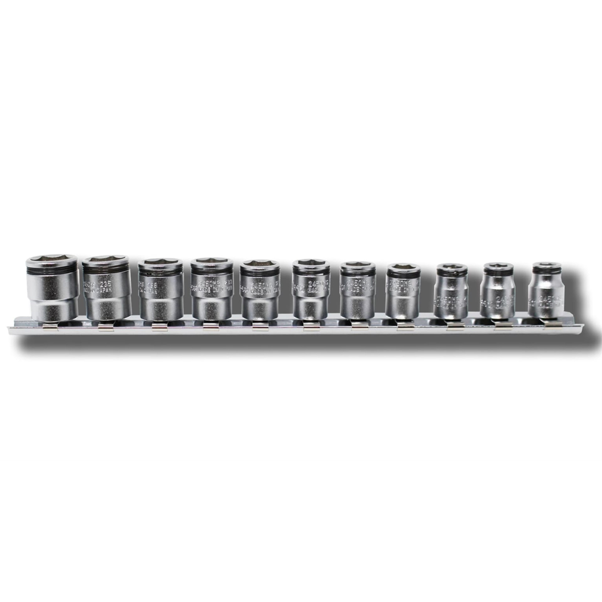 KO-KEN Hand Tools RS2450MS-11 1/4" Square Drive Nut Grip Socket Set, 5-14mm, 11 Pieces