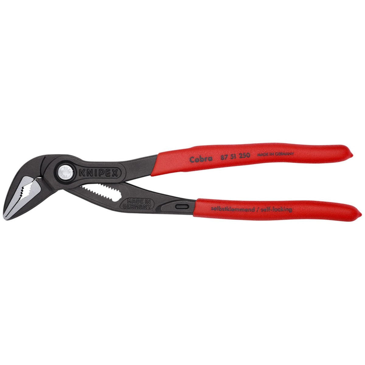 Knipex 8751250 Cobra Extra-Slim Water Pump Pliers, 10 in Non-Slip Plastic Handles