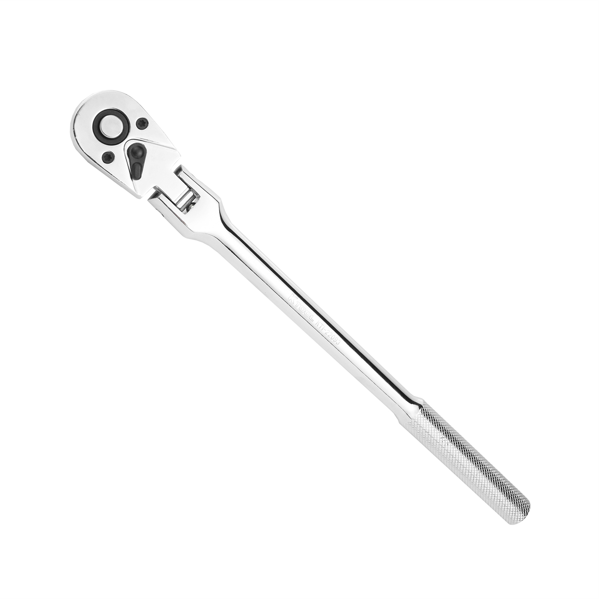K Tool International Ratchet 22093 3/8" Drive Flex Head with Swivel and Chrome Finish