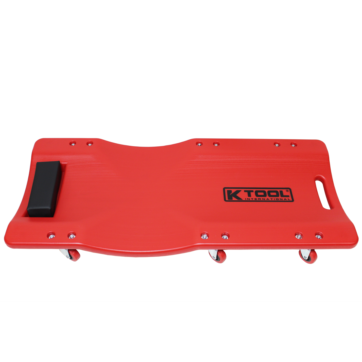 K Tool International 36 in Plastic Creeper 74936 with HDPE Construction and Six 2-inch Casters