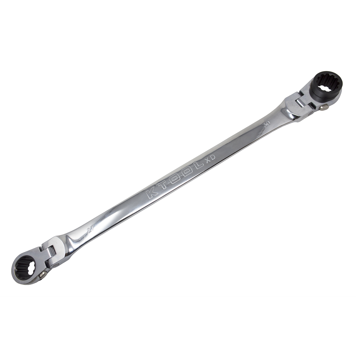 K Tool International 27mm × 30mm Flexible Ratcheting Wrench XDDB27X30
