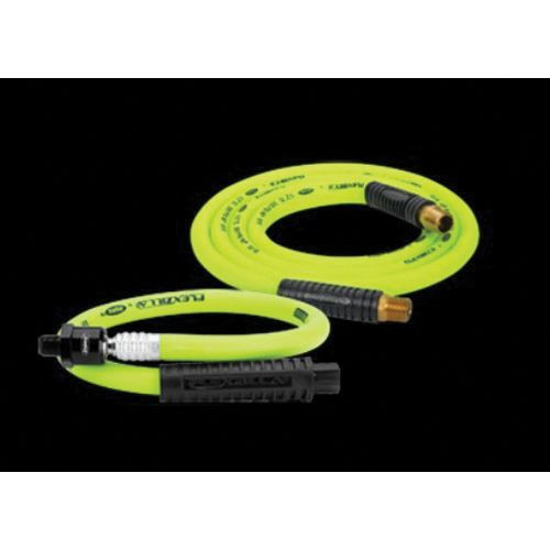 Flexzilla HFZ3802YW2B 2 ft Green Lightweight Whip Air Hose with Ball Swivel 3/8 in