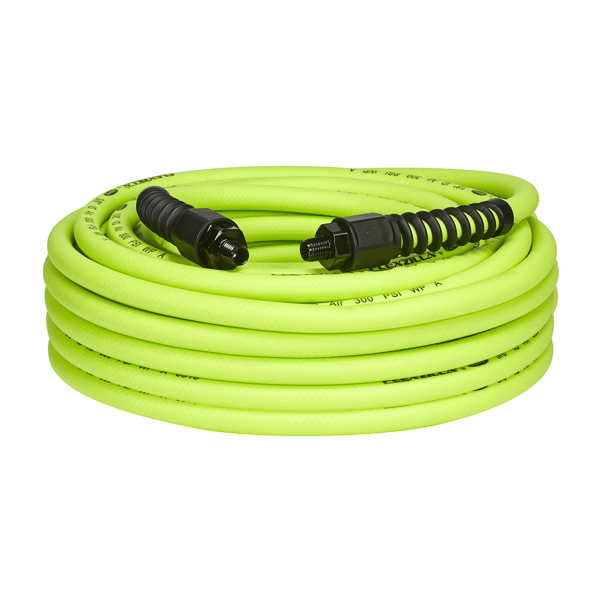 Legacy Flexzilla HFZP3850YW2 Air Hose Assembly 50 ft 3/8 in ID, Reusable Anodized Aluminum