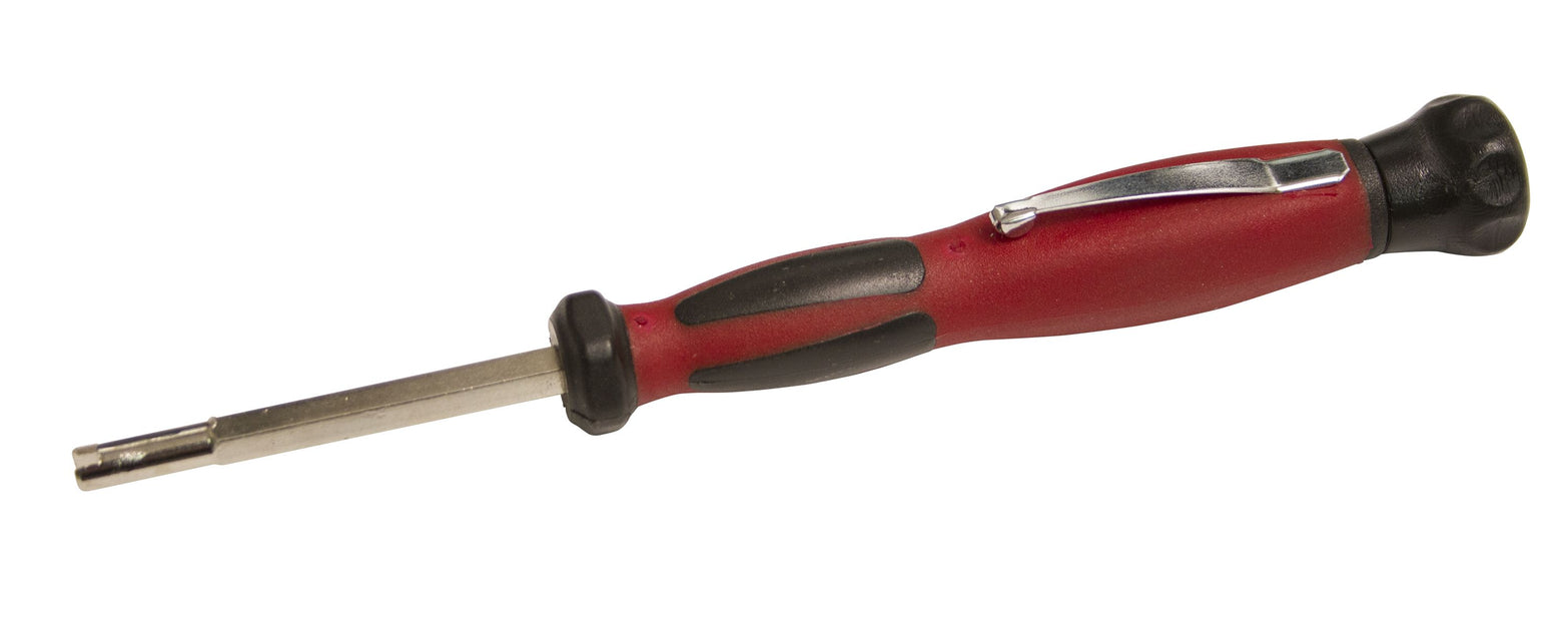 Lisle 15190 Valve Core Remover Tool, 5.7-in length with rotating knob