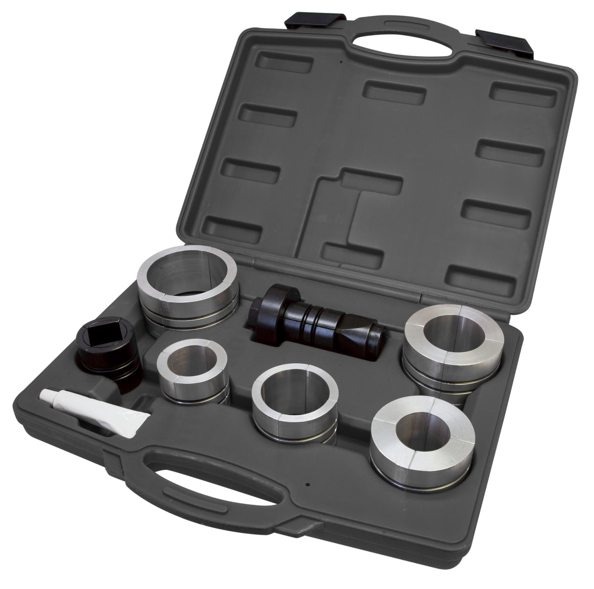 Lisle Pipe Stretcher Kit 17350 Expands 1⅝"-4¼" Pipes with Collet Sets, Adapters and Case