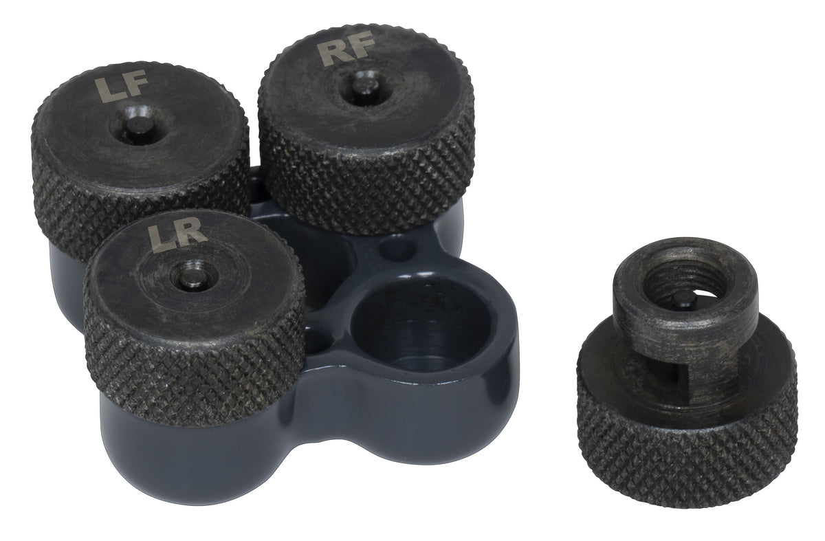 LISLE Tire Deflator Set 19860 Quick Air Release Tool with Valve‑Cap Adapter