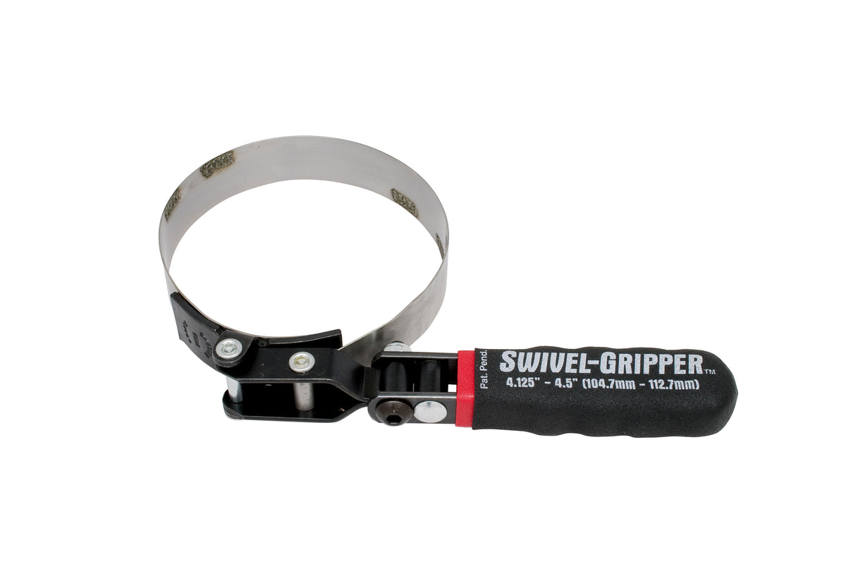 Lisle Large Swivel Gripper - Part 57040 - Stainless Steel Band, 180° Swivel Handle with Tension Nut