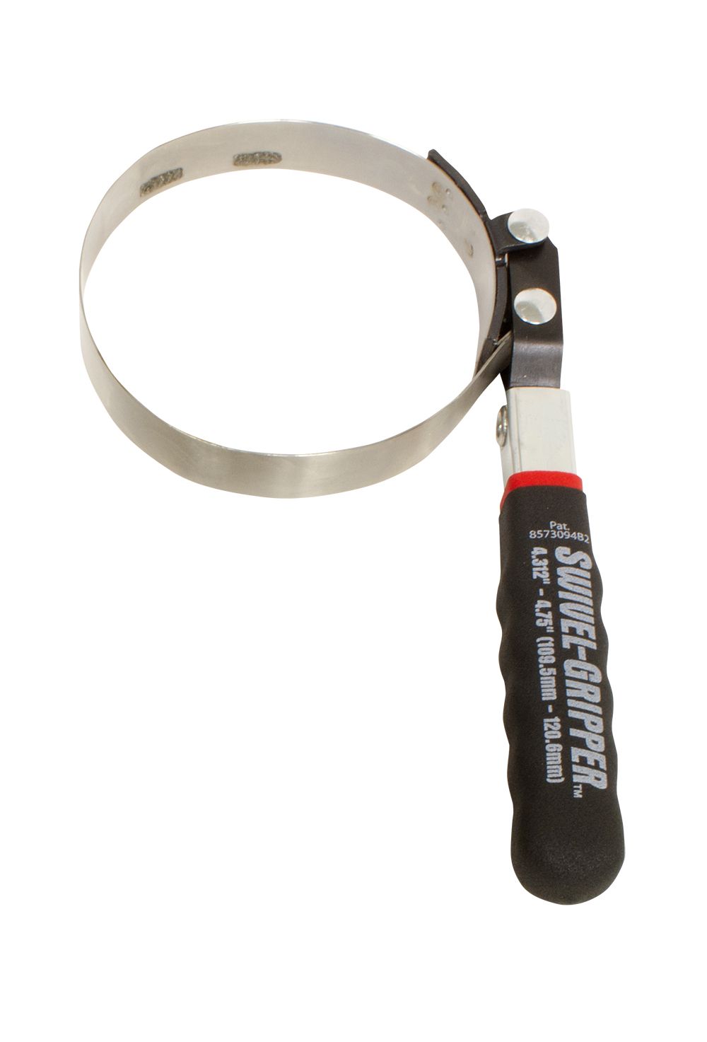 Lisle 4-5/8" Truck Filter Wrench - Part 57050 - Stainless Steel Textured Band for Cummins and