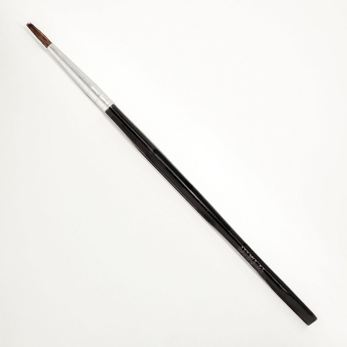 Mack Brushes 16 Touch-Up Scraper Camel Hair Brush with Flat Edge and Black Plastic Handle