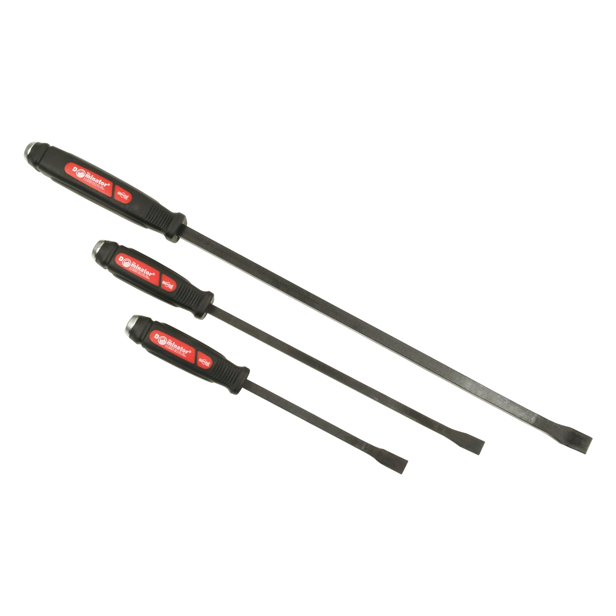 Mayhew Tools 3 PC Dominator Curved Screwdriver Pry Bar Set 61355, acetate handle with black-oxide