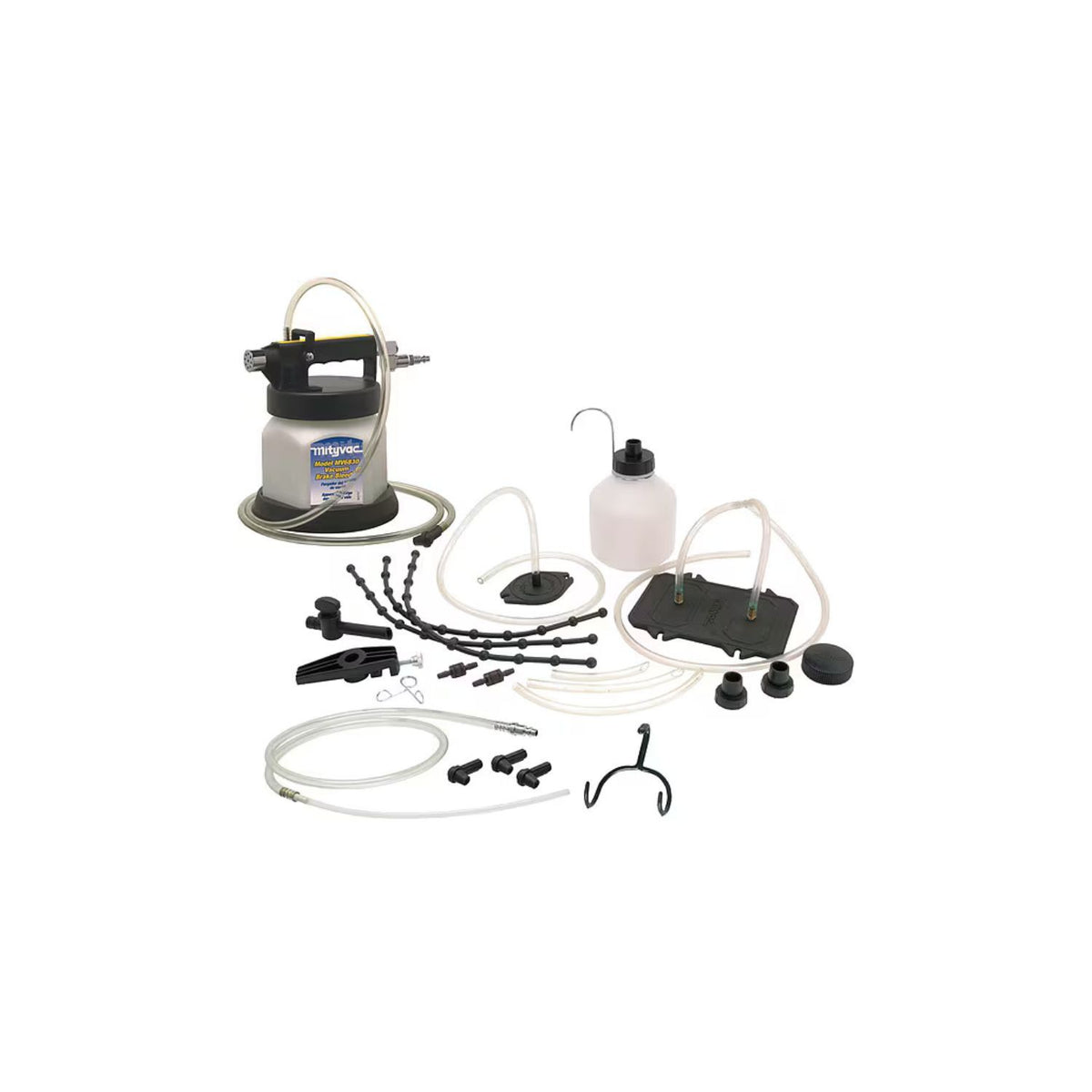 Mighty VAC Pressure Bleed System MV6840 1.2 gal Reservoir, Seven Master Cylinder Adapters and