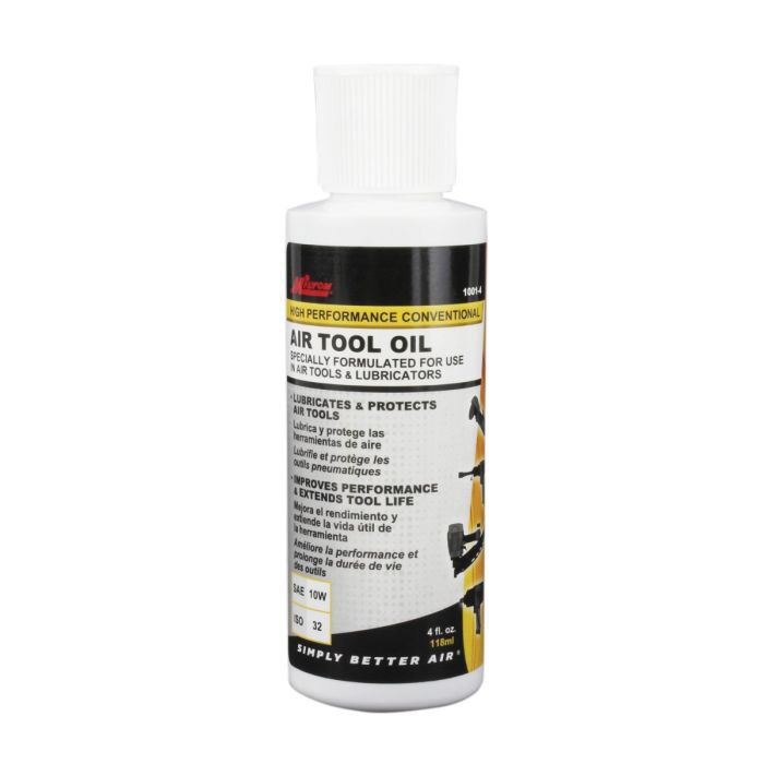 Milton 4 oz High Performance Non-Synthetic Pneumatic Tool Oil 1001-4, Light Amber