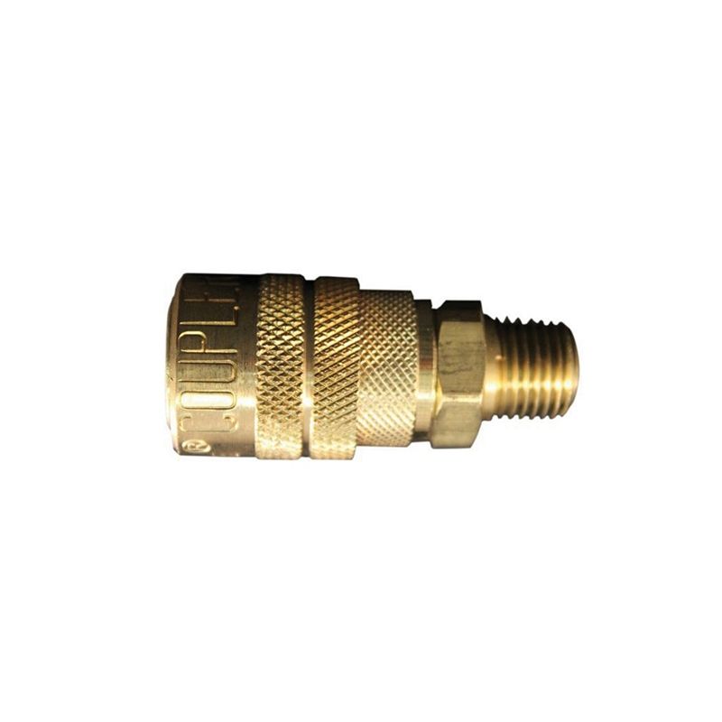 Milton 716 Kwik-Change Coupler 1/4 in MNPT Brass, 40 cfm, Buna-N Seal