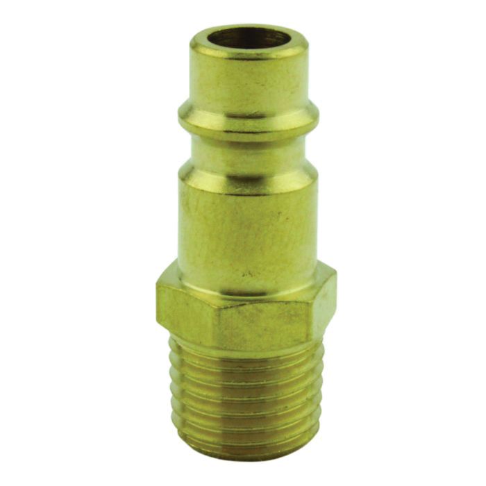 Milton 760 HighFlowPRO V-Style Air Plug 1/4 in MNPT Brass, Up to 75% More Flow