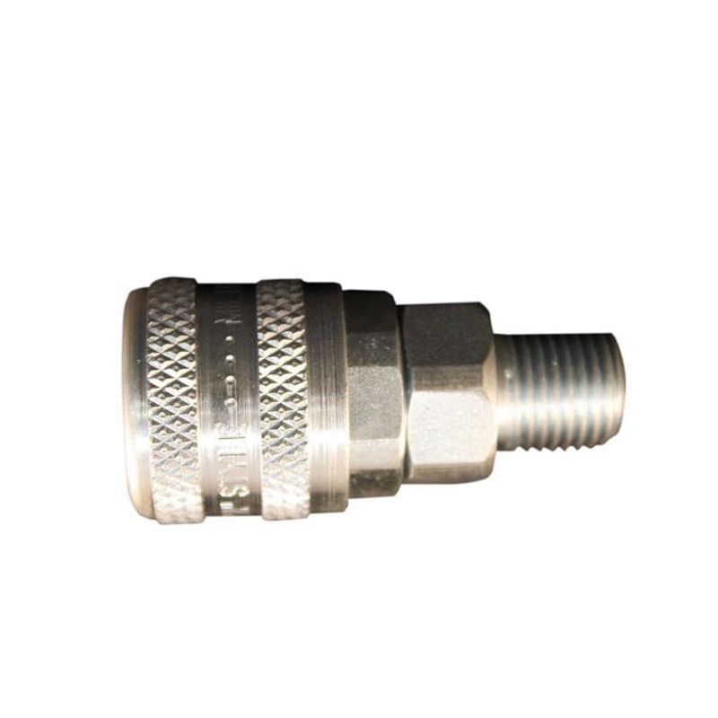 Milton 776 A-Style Push-Type Coupler 1/4 in MNPT Steel