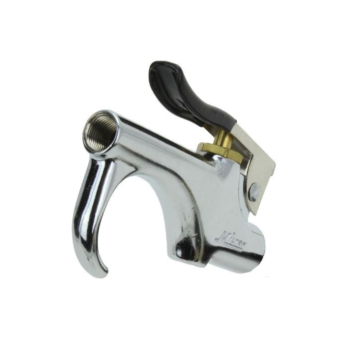 Milton S-148 Lever Hook Blow Gun with Safety and Rubber Tips, 150 psi, 1/4 in NPT