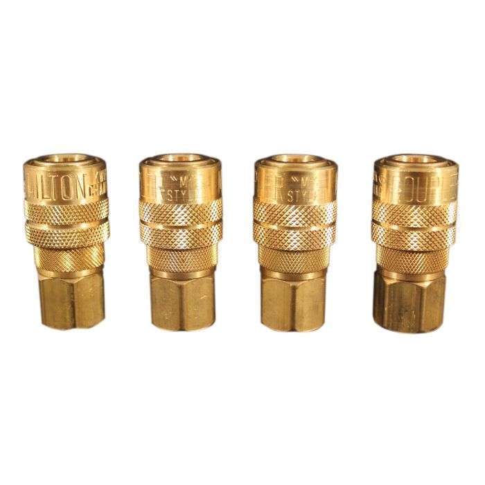 Milton Kwik-Change S-715 M-Style Coupler 1/4 in FNPT Brass