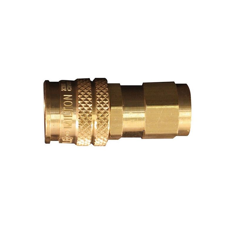 Milton S-745 AMT-Style 3-Way Coupler 1/4 in FNPT Brass, 42 cfm