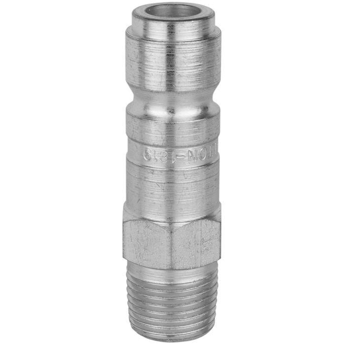 Milton 3/8 in G-Style Male Plug 1819, Case Hardened Steel, Rust-Resistant Plating, 99 scfm, 300 psi