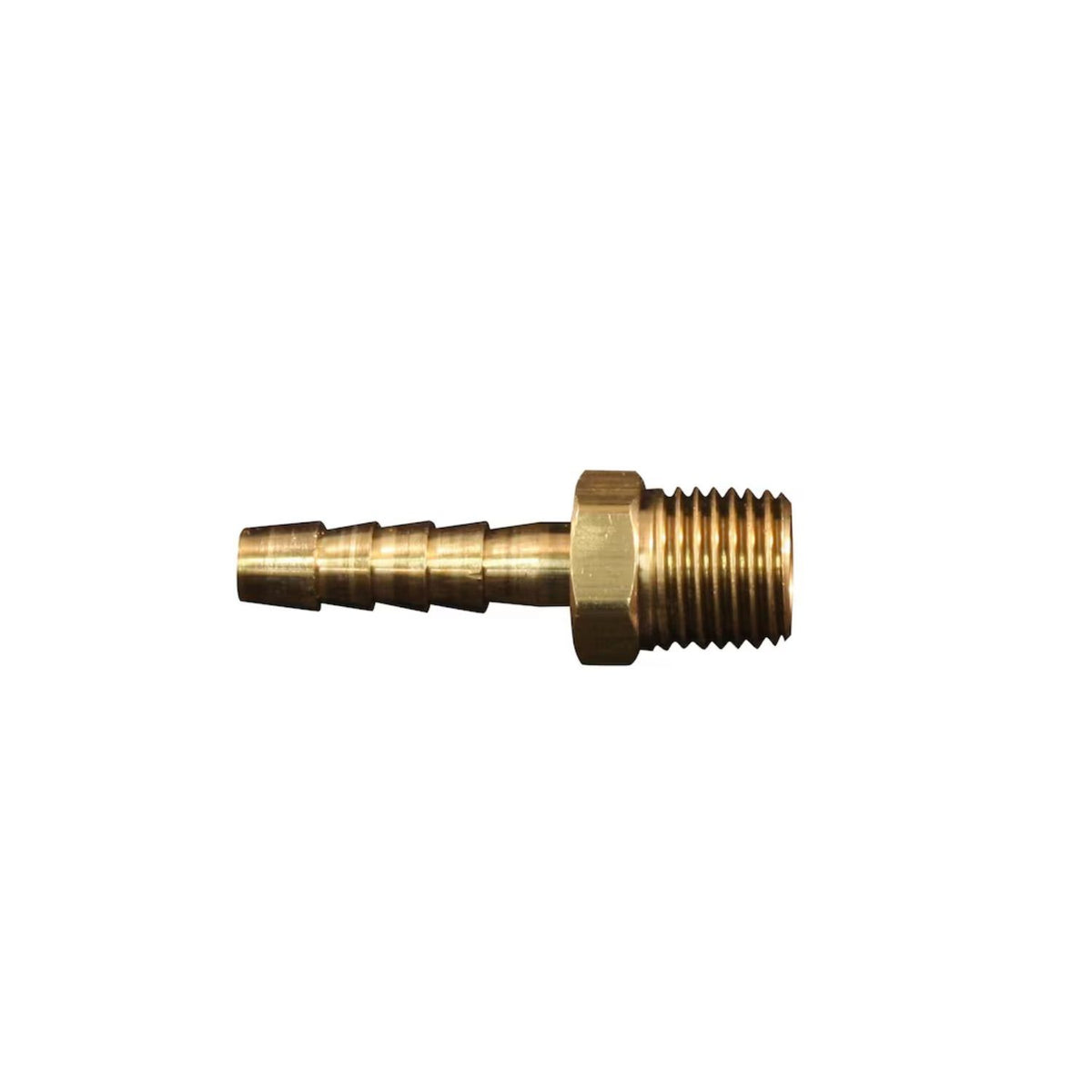 Milton S-601 Brass 1/4" MNPT Hose End with 5/16" ID Barb