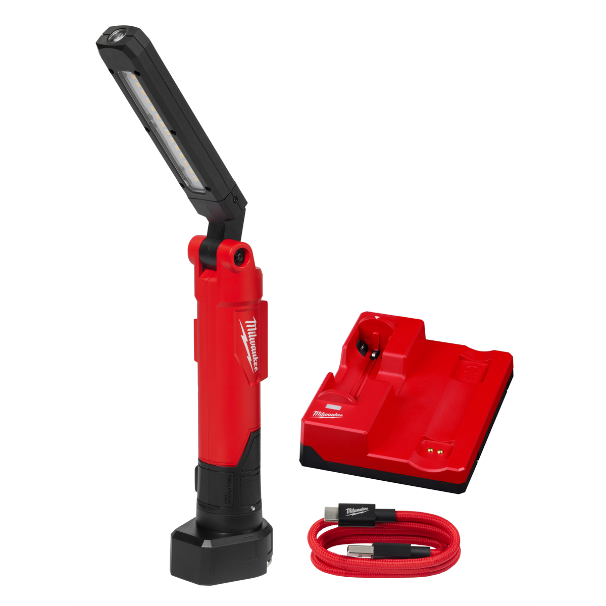 Milwaukee Tools USB Stick Light with Magnet 2128-22, 550 Lumens, 220° Rotation, Four Lighting Modes