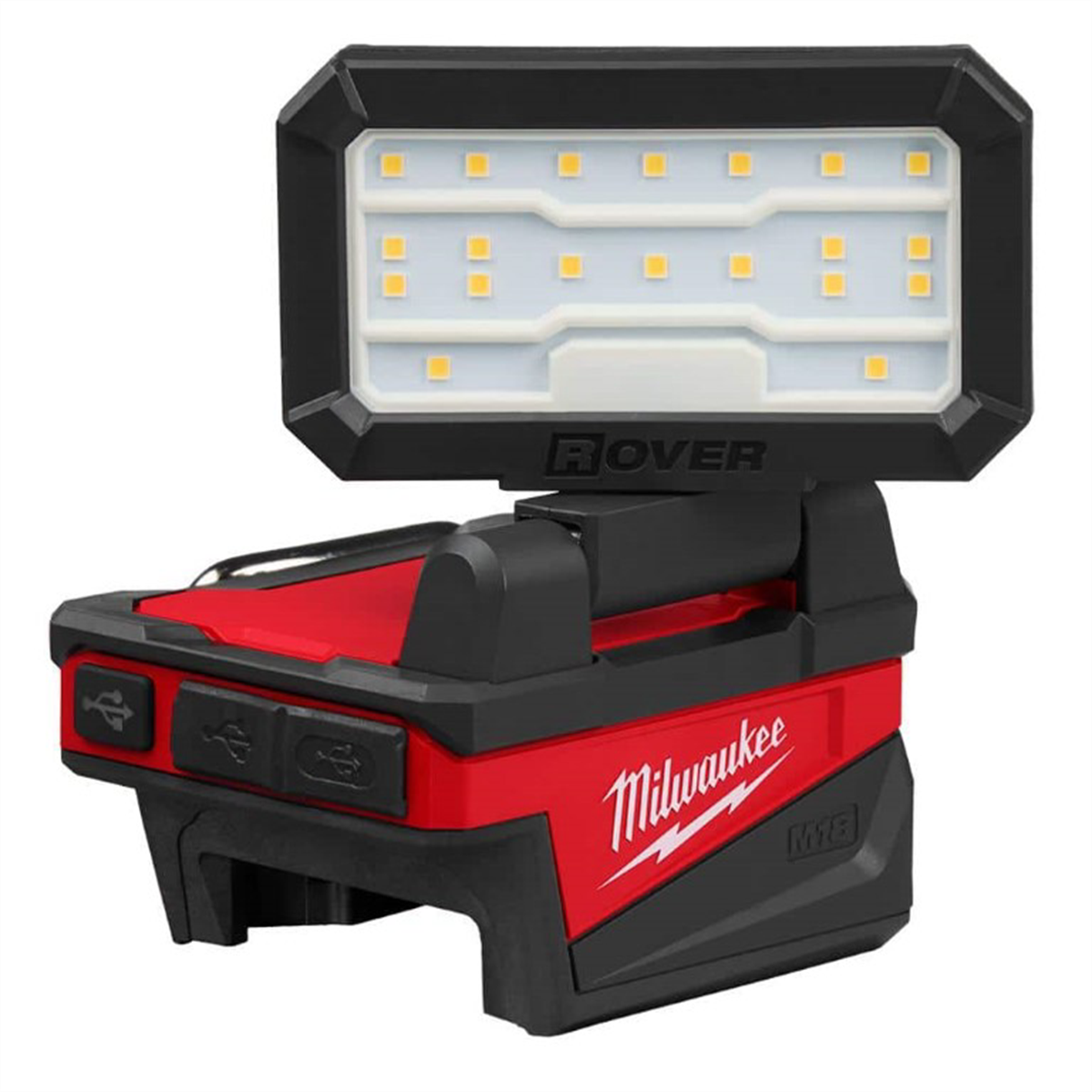Milwaukee Tools M18 ROVER Compact Folding Flood Light 2359-20, 1,000 Lumen, USB-C Charging