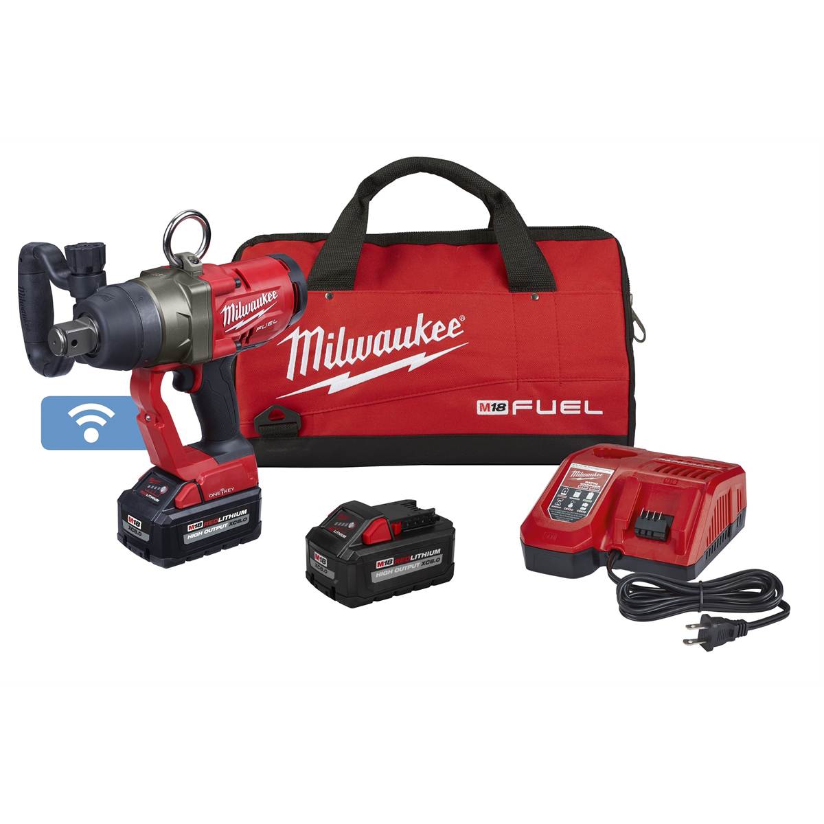 Milwaukee Tools 1" High Torque Impact Wrench with ONE-KEY Kit (2867-22)