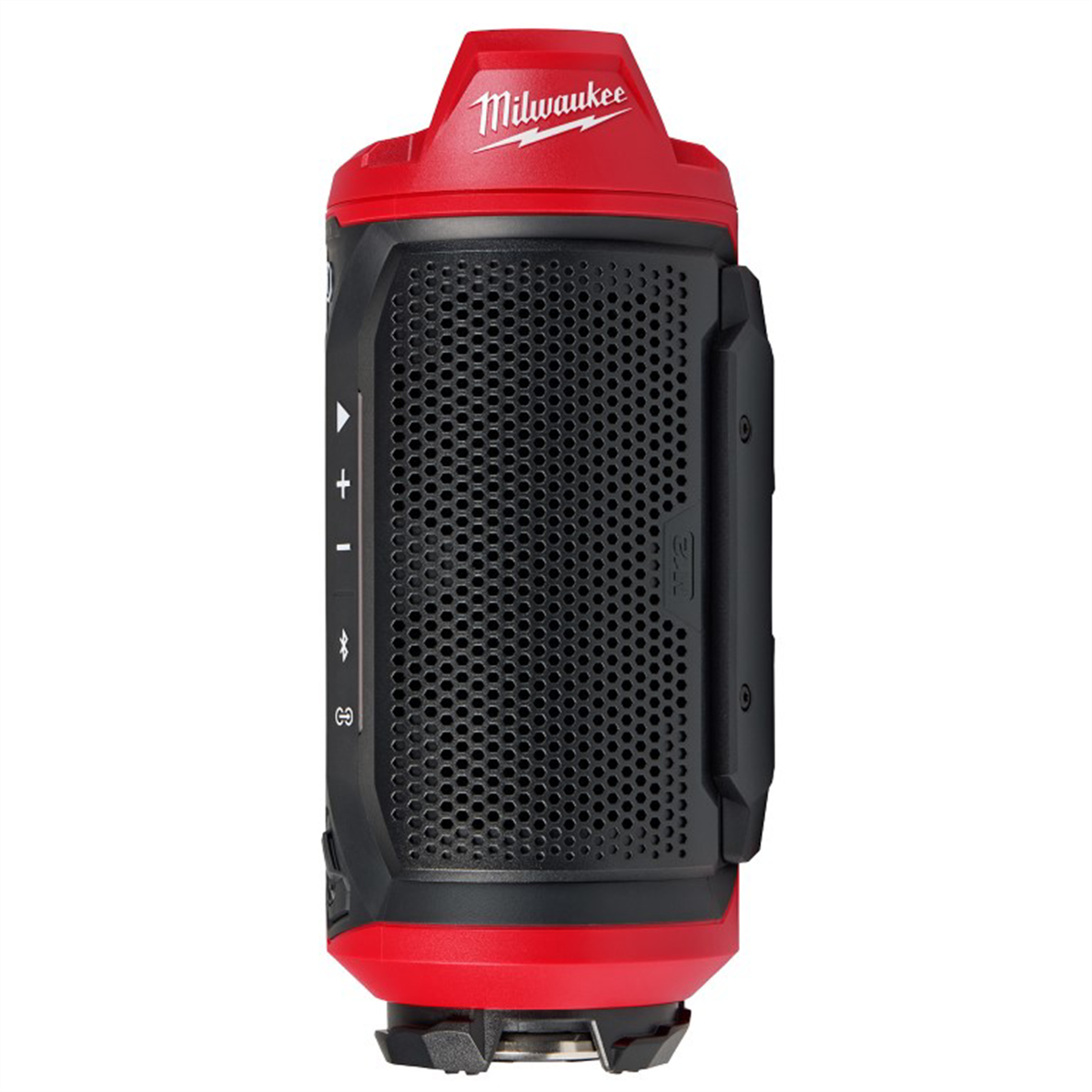 Milwaukee Tools M12 Bluetooth Jobsite Speaker 2955-20 with PACKOUT Compatibility and USB-C Charging