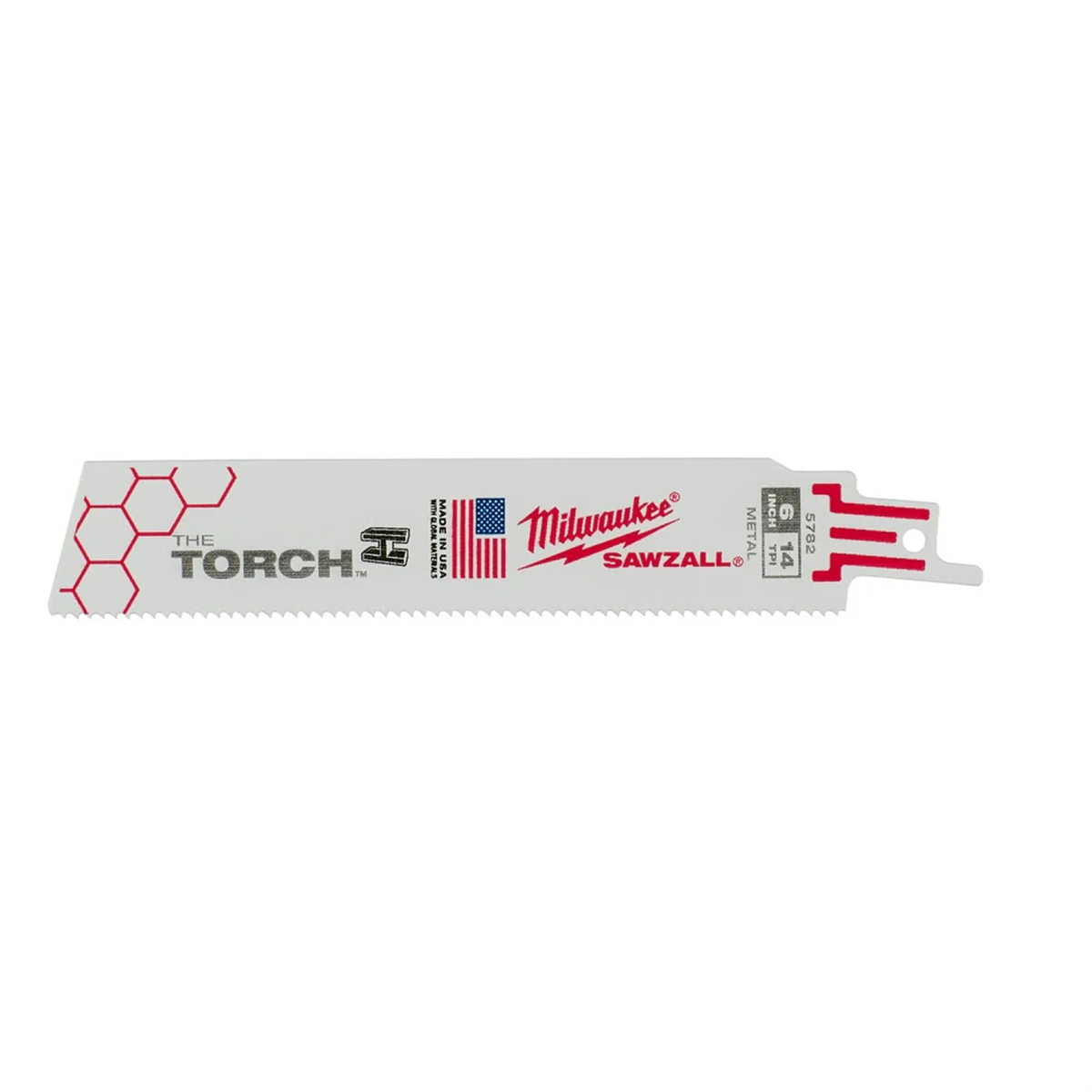 Milwaukee Tools 6" 14 TPI Torch SAWZALL Blades 5 Pack - MPN 48-00-5782