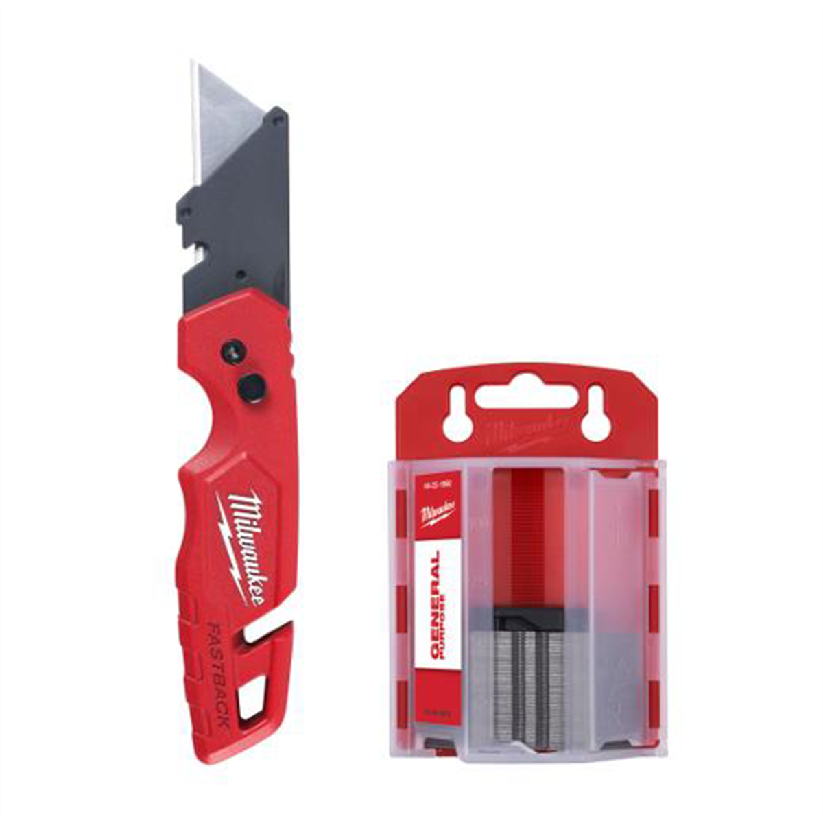 Milwaukee Tools Fastback Utility Knife 48-22-1504 with 50-Piece Blade Set