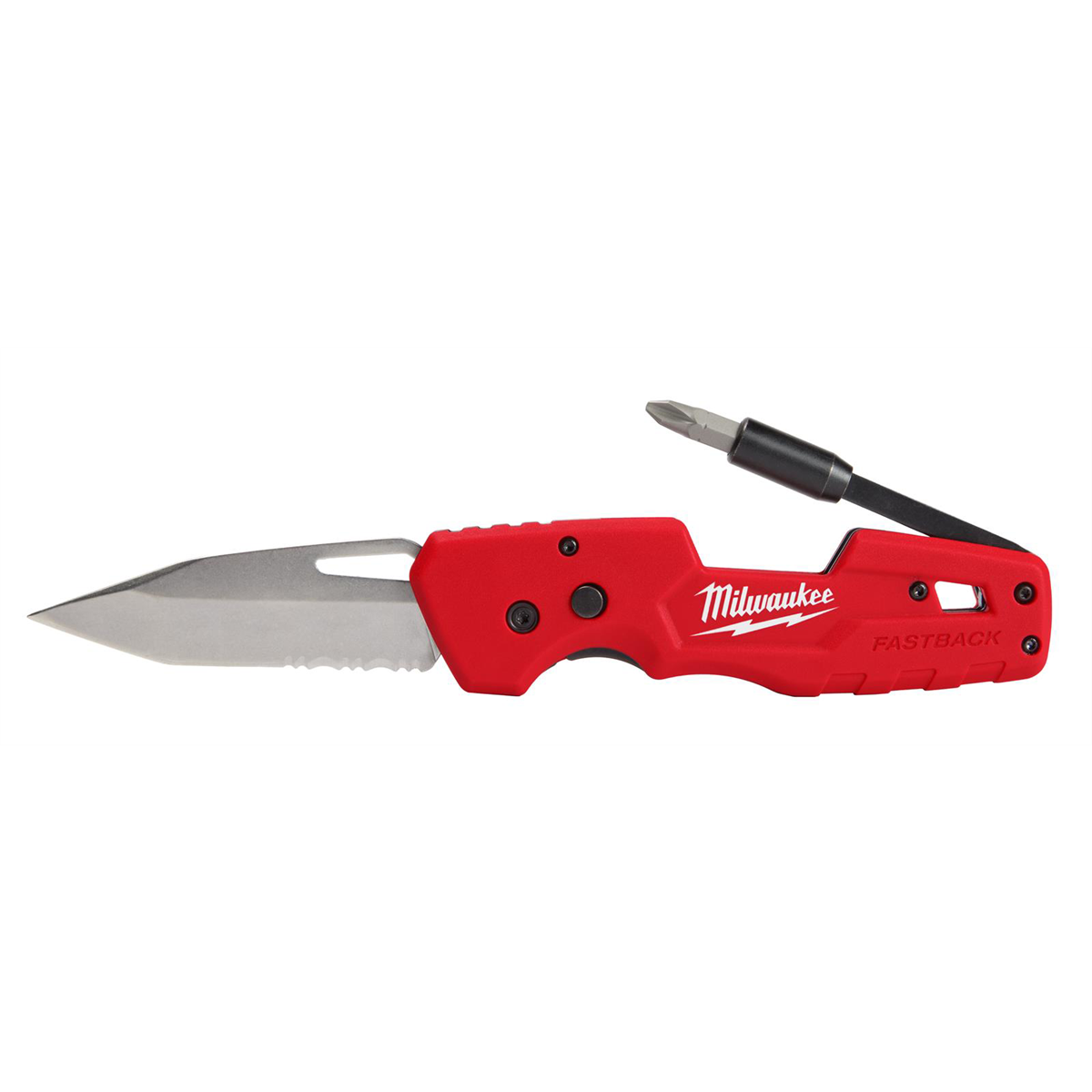 Milwaukee Tools FASTBACK 5-In-1 Folding Knife 48-22-1540 with Stainless Steel Tanto Blade