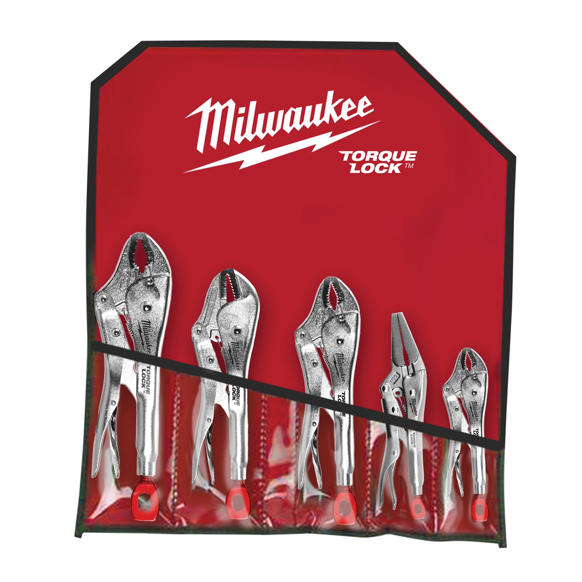 Milwaukee Tools 5-Pc TorqueLock Pliers Kit 48-22-3695 offering fast setup, increased locking force