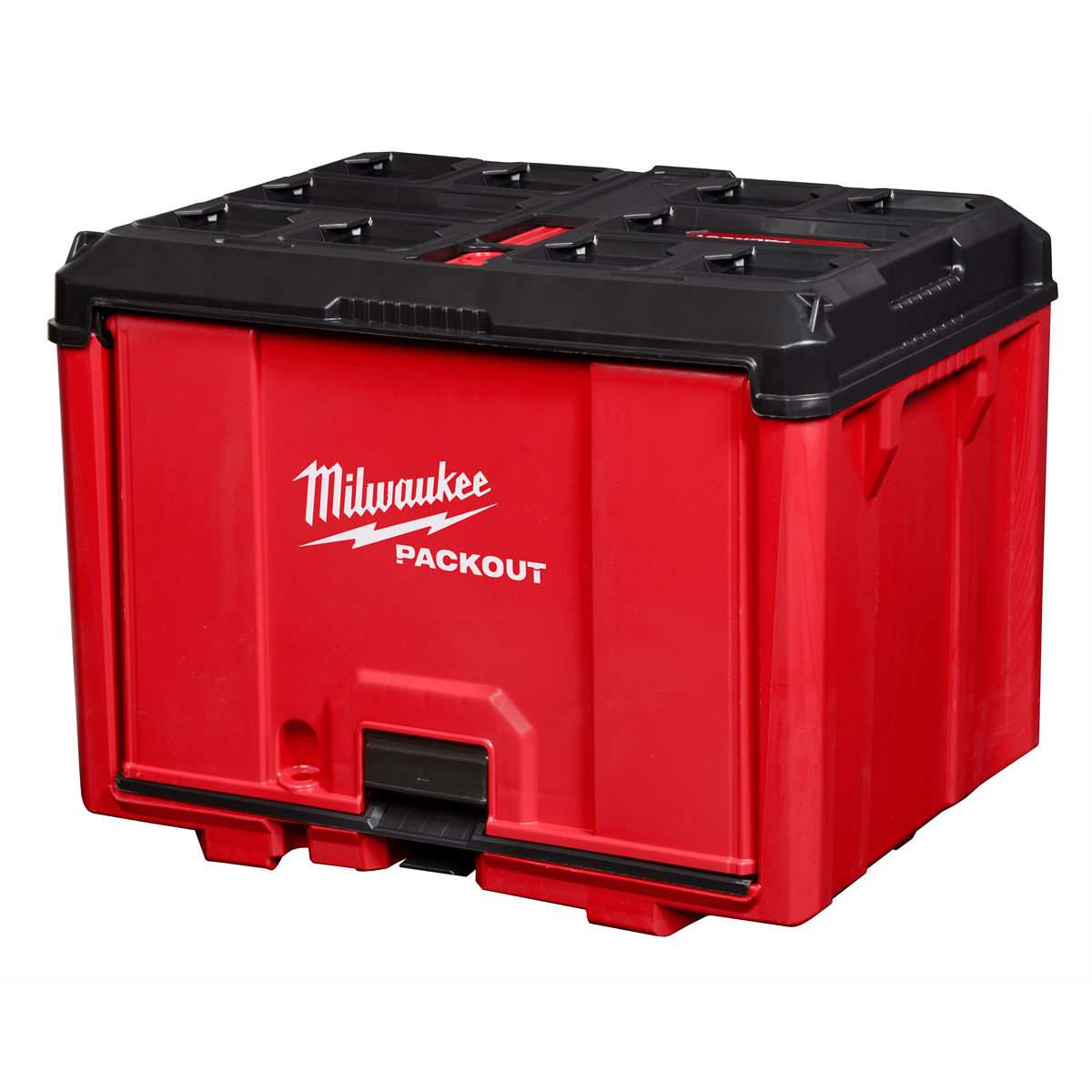 Milwaukee PACKOUT Cabinet 48-22-8445, Secure Hang and Stack, impact-resistant polymer construction