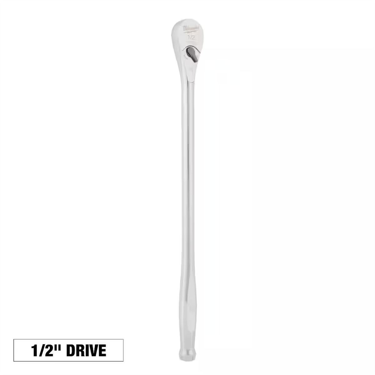 Milwaukee Tools 1/2" Drive 90-Tooth 18" Extended Ratchet 48-22-9050 with chrome finish and lever
