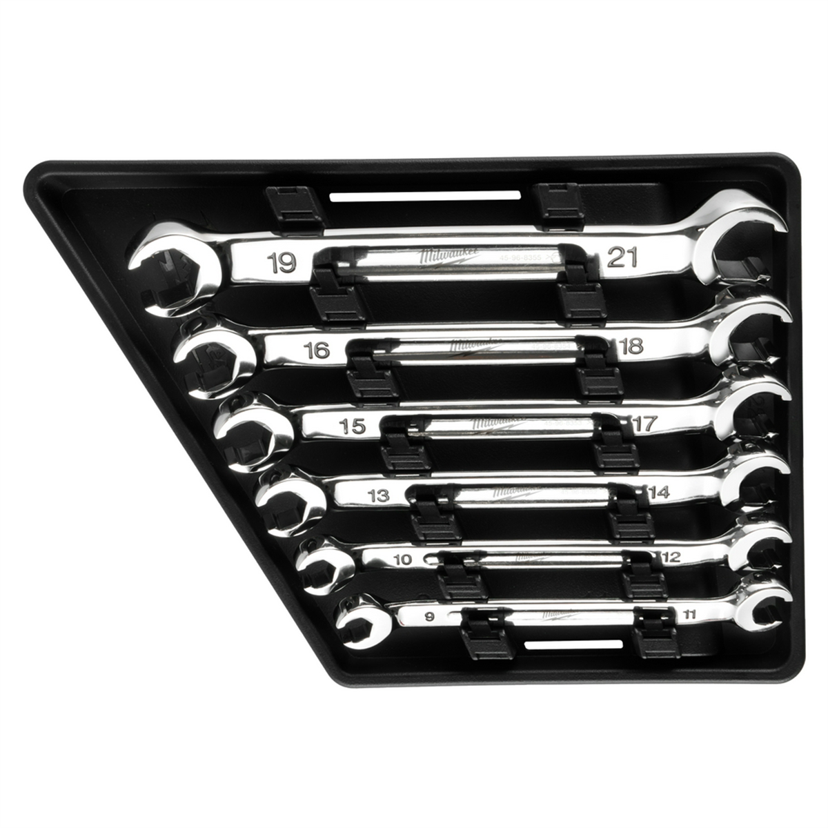 Milwaukee Tools 6pc Metric Double End Flare Nut Wrench Set 48-22-9471 Storage Tray