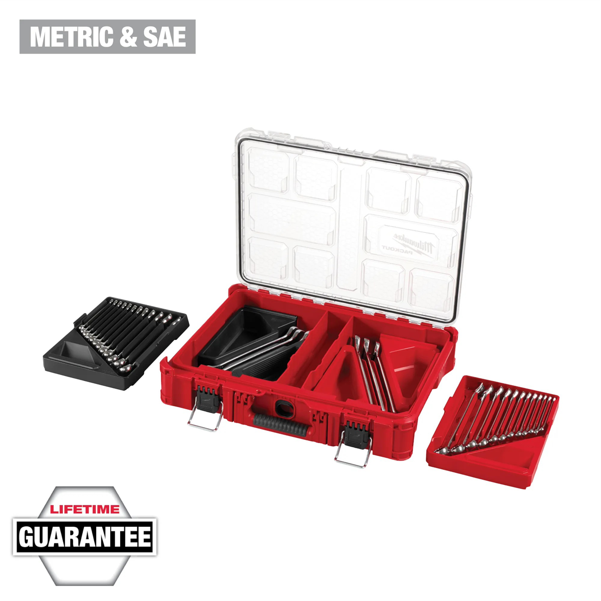 Milwaukee Tools 30pc SAE Combination Wrench Set 48-22-9485 with PACKOUT organizer, 25% more torque