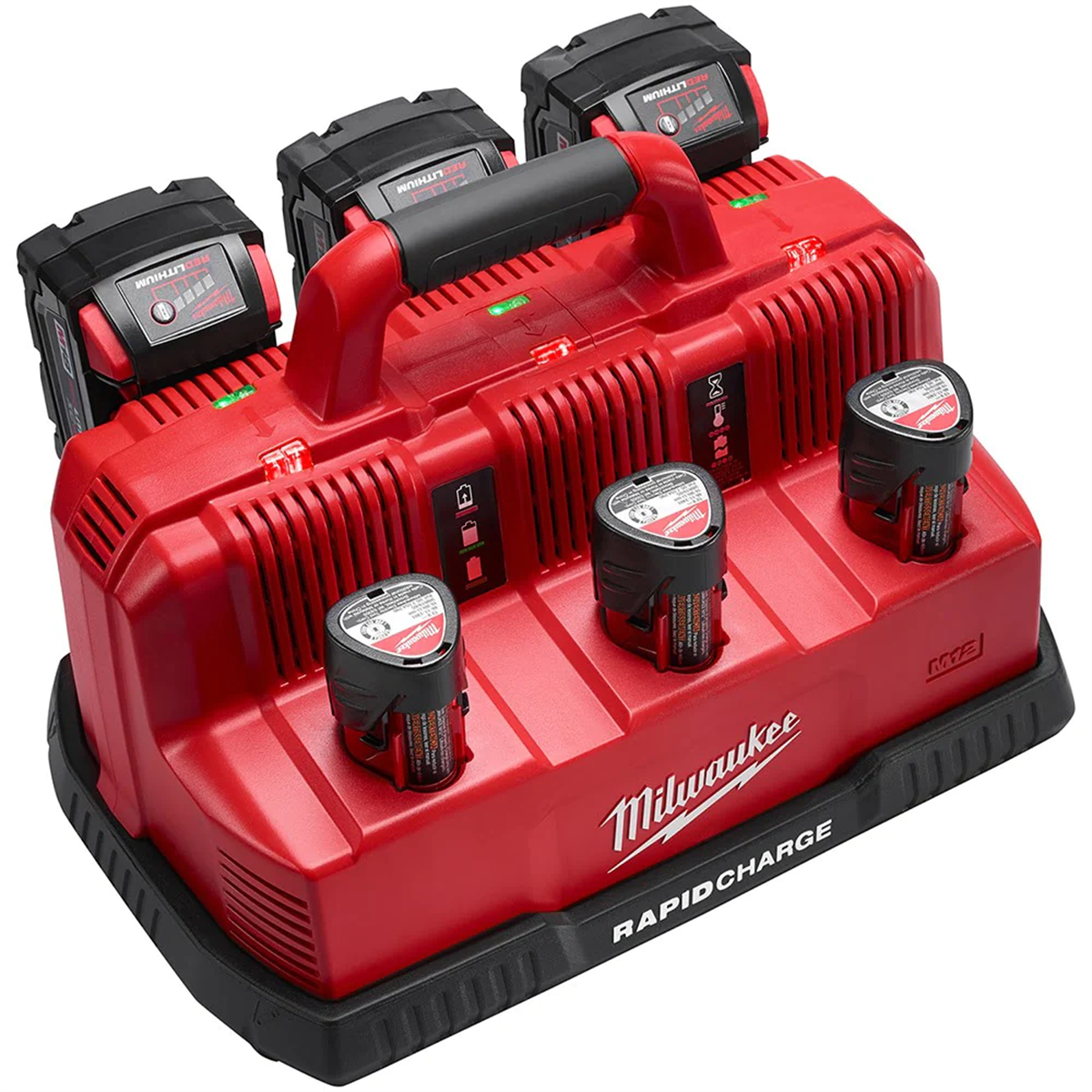 Milwaukee Tools M18 & M12 Rapid Charge Station 48-59-1807, three-pack fast charger