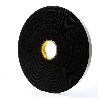 3M 6375 4508 Vinyl Foam Tape 36 yd x 3/4 in Black