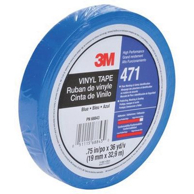 3M 36408 471 Fine Line Masking Tape 36 yd x 1/2 in Blue
