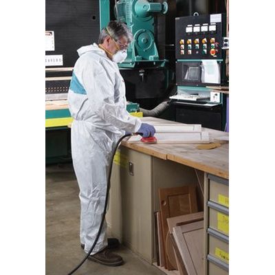3M 40113 4520 Series Disposable Coverall X-Large Green/White