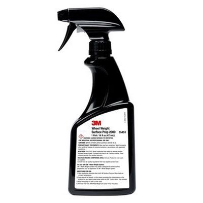 3M 55453 Wheel Weight Surface Prep Cleaner 16 oz Spray Bottle with Scotch-Brite Pad