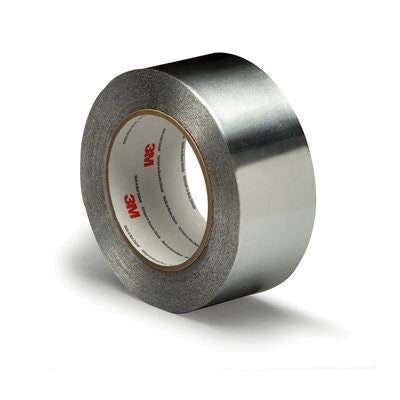 3M 85311 Aluminum Foil Tape, Silver, 60 yd x 2 in, Acrylic Adhesive for Heat Shielding and Sealing