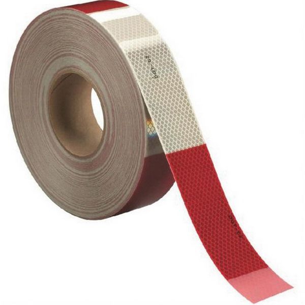 Diamond Grade 67533 Conspicuity Marking Tape 150 ft x 2 in Red/White