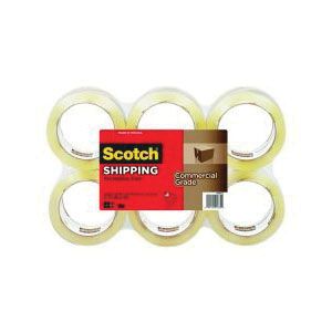 Scotch 91764 Commercial Grade Packing Tape, 60 yd x 1.88 in, Clear